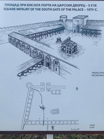 Plan of the ancient city of Veliki Preslav