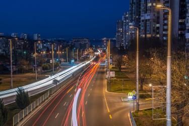 Burgas at night
