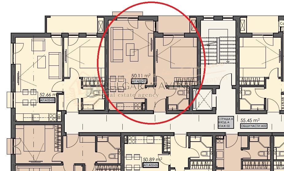 1-bedroom apartment, Villa Astoria 5, Elenite