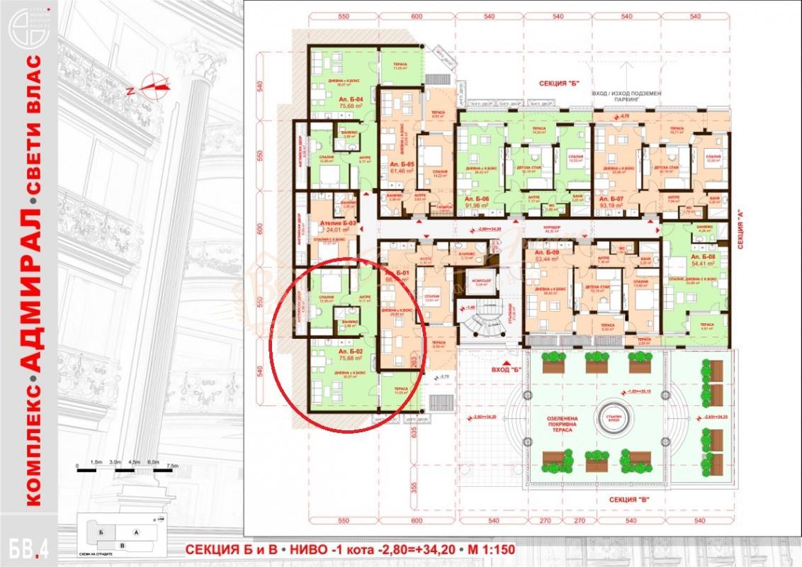 1-bedroom apartment, Admiral, Sveti Vlas
