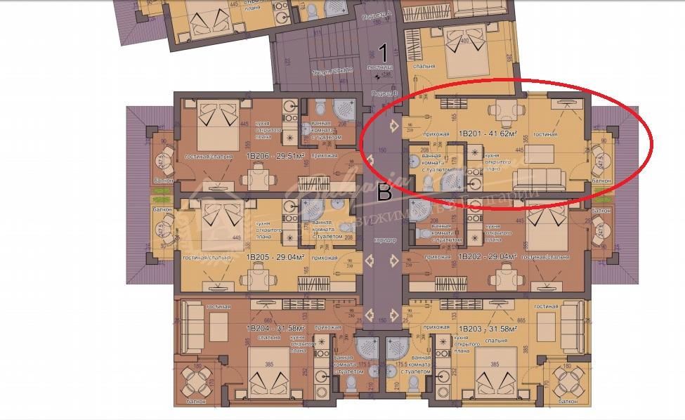 One-bedroom apartment, Sunset Deluxe, Kosharitsa