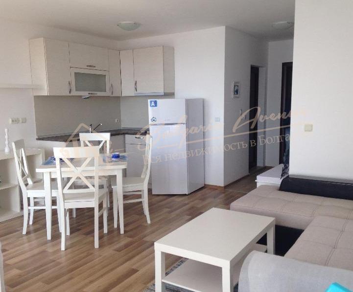 Elite, bright apartment with sea panorama on the first line, Ravda