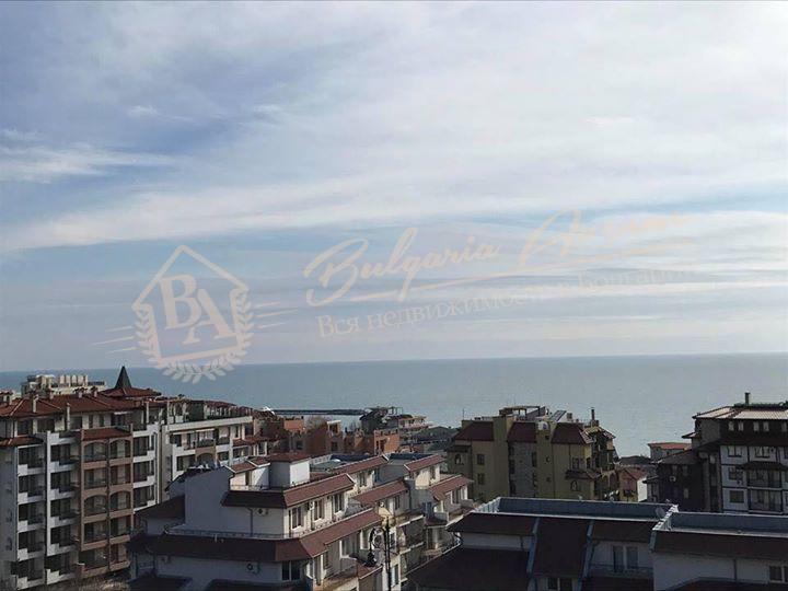Spacious studio with panoramic terrace and sea view in Sveti Vlas