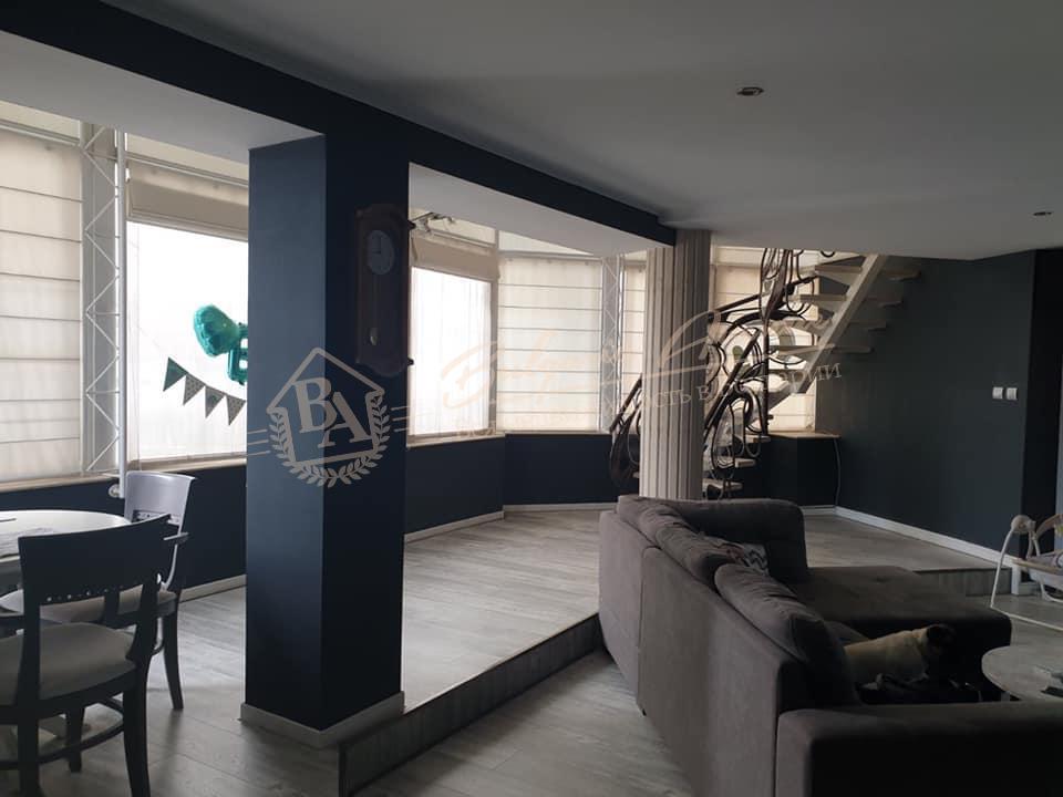 Two-storey, three-bedroom apartment with furniture in Varna