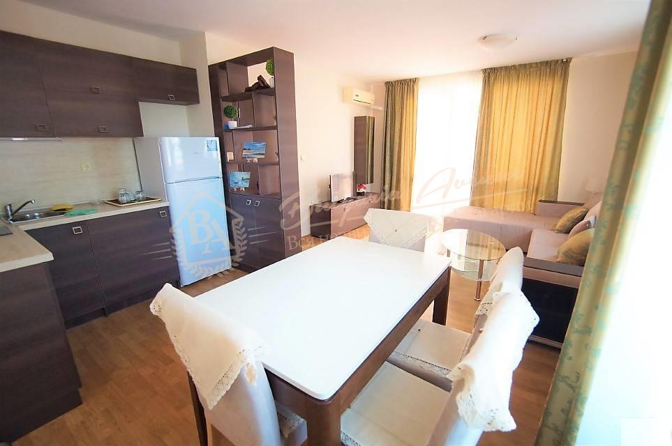 New two-bedroom apartment with furniture by the sea in Sunny Beach
