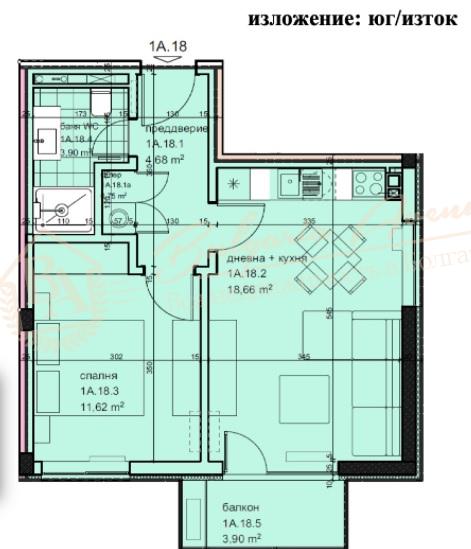 Residential house on instalments with central heating