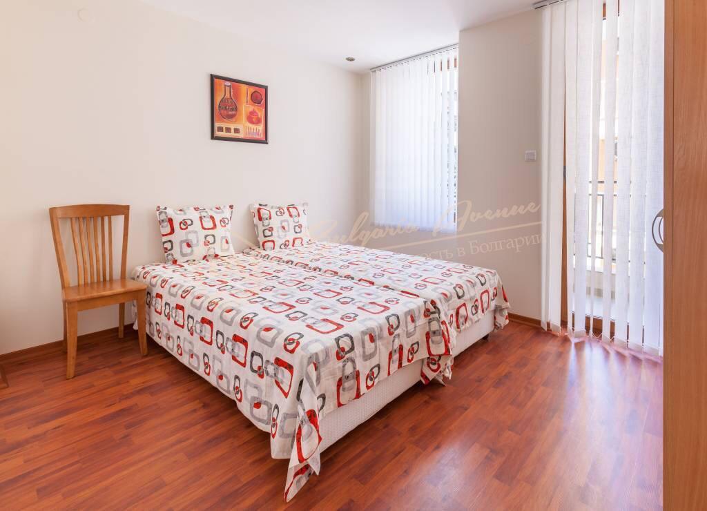 Three-Bedroom Apartment with Furniture on the Second Line from the Sea, Sunny Beach