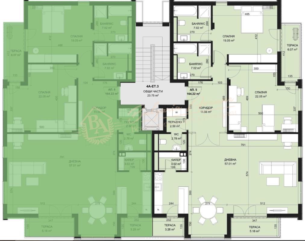 2-Bedroom Apartment in an Energy-Efficient Park with Sea View, Varna