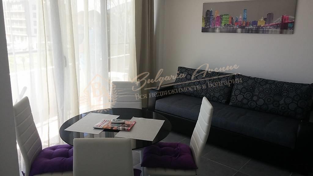 Designer one-bedroom apartment with furniture in Sunny Beach