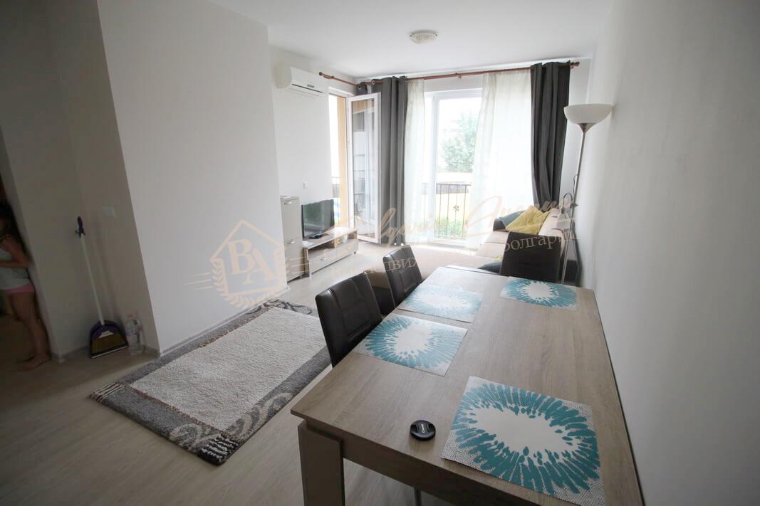 New two-bedroom apartment with furniture by the sea in Sunny Beach complex