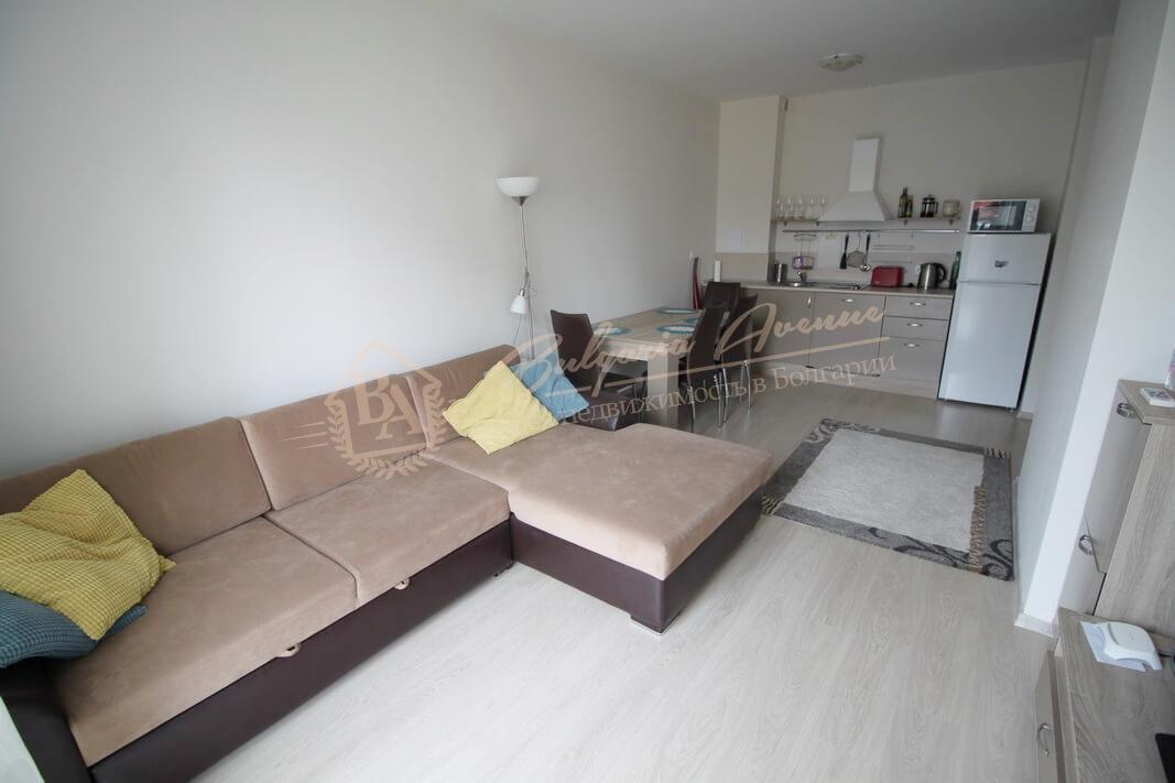 New two-bedroom apartment with furniture by the sea in Sunny Beach complex