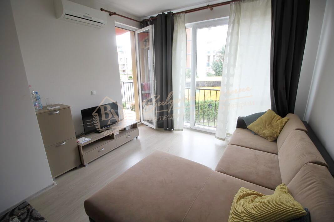 New two-bedroom apartment with furniture by the sea in Sunny Beach complex