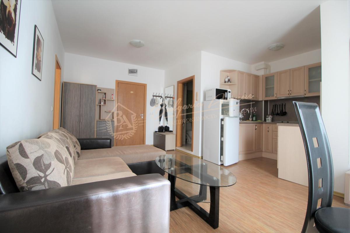 1-Bedroom Apartment with Kitchen Niche, Large Windows, Sunny Beach