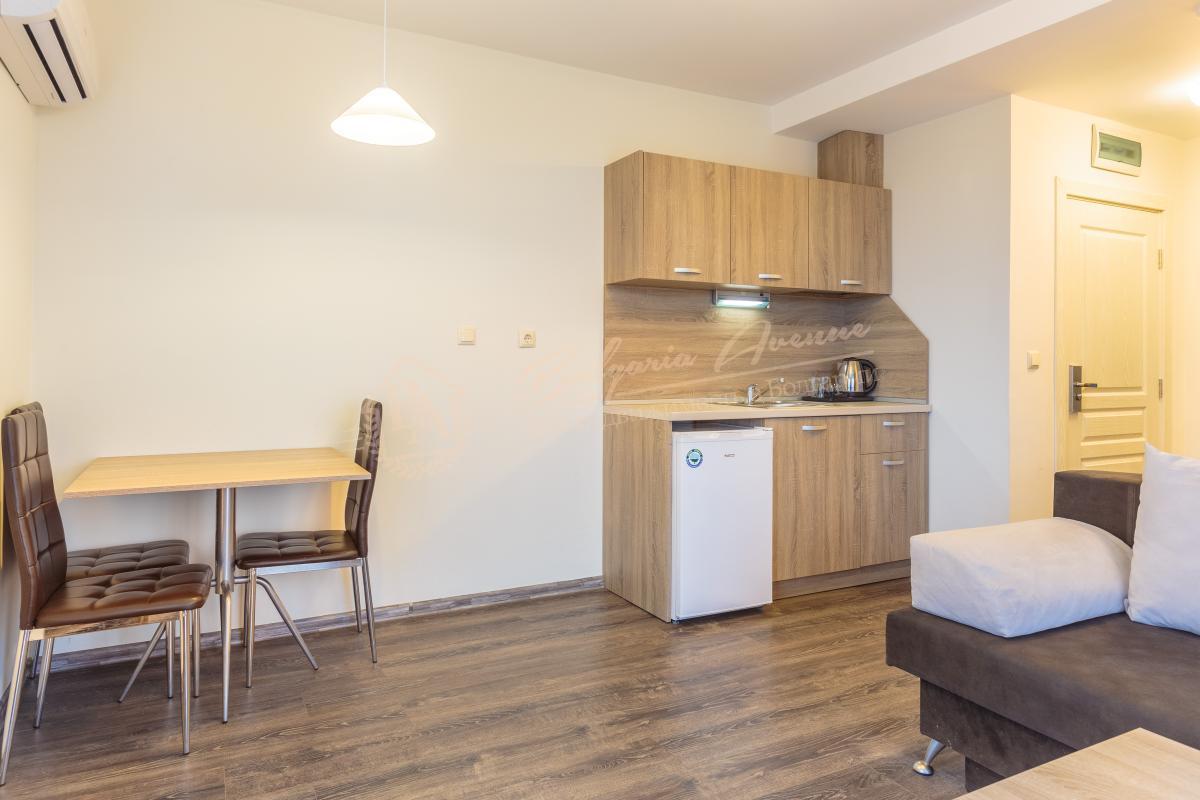Bright 1-bedroom apartment with French windows in Sunny Beach complex