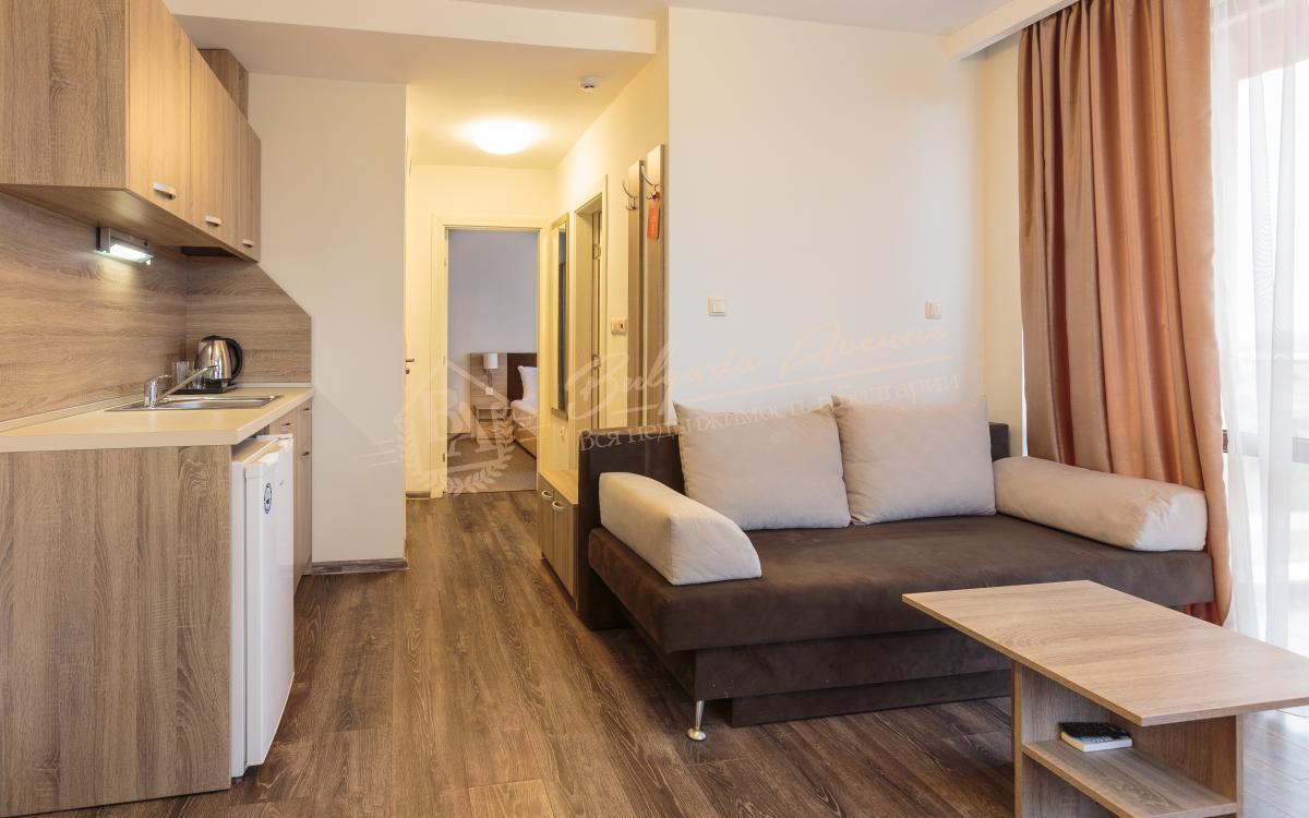 Bright 1-bedroom apartment with French windows in Sunny Beach complex