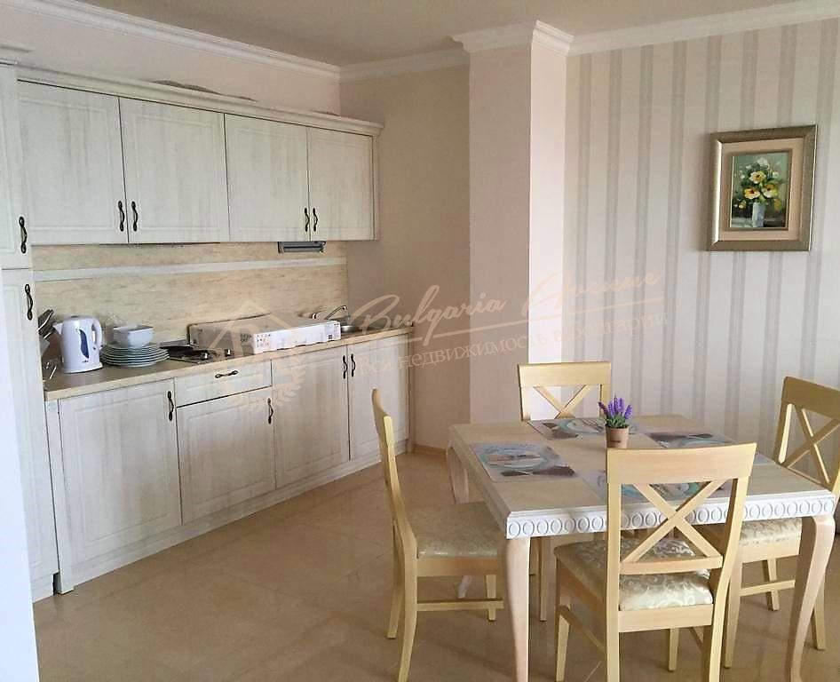 Spacious two-bedroom apartment on the first line in the town of Pomorie