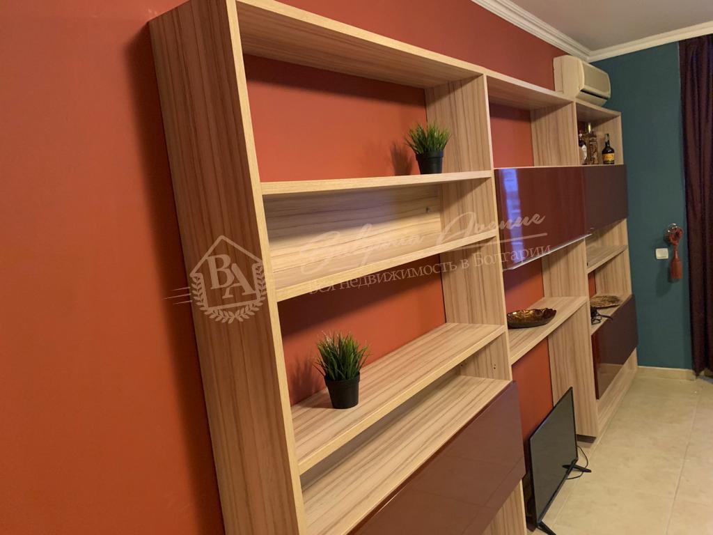 Three-bedroom apartment with furniture in a residential building in Sunny Beach