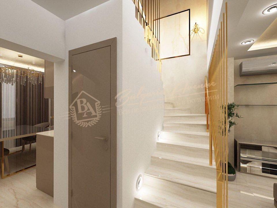 Three-bedroom elite apartment, designer furniture, sea view, Varna