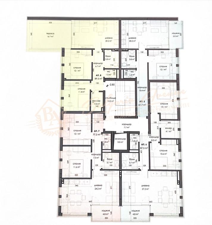 One-bedroom apartment in the Sea Garden with sea view, Varna