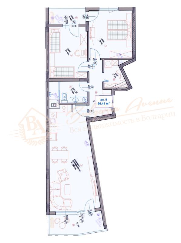 Three-Bedroom Apartment in One of the Best Districts of Varna