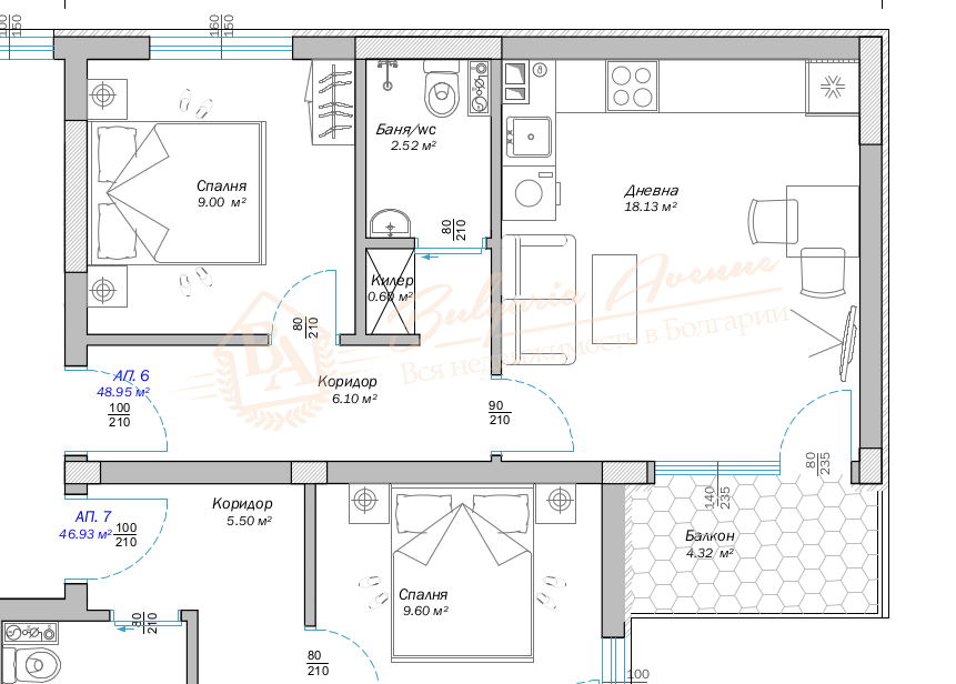 Two-Bedroom Apartment from the Developer in the Pchelina Quarter, Varna