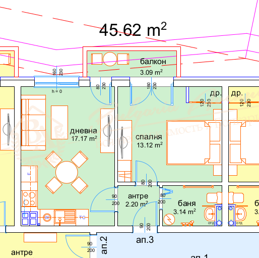 1-Bedroom Apartment from the Developer in Pchelina Quarter, Varna