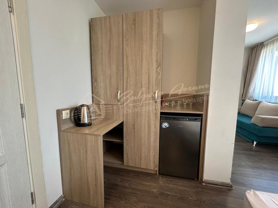 Studio in the Tarsis apart-hotel with a beautiful view of the complex grounds