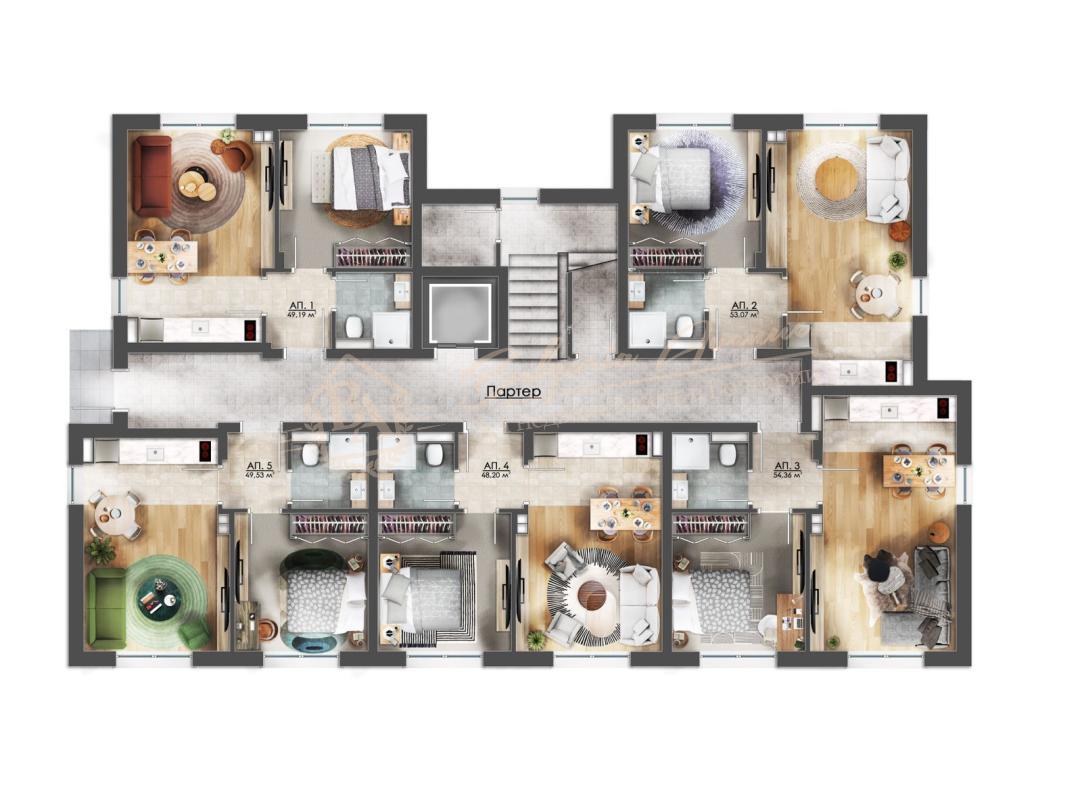 Apartments from the developer in a new residential building in the quiet centre of Sunny Beach resort