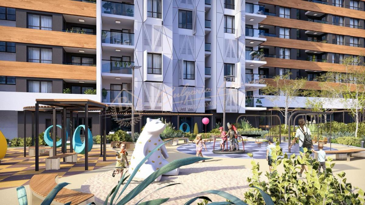 Studio in a new residential complex with full infrastructure in a modern residential quarter in Burgas