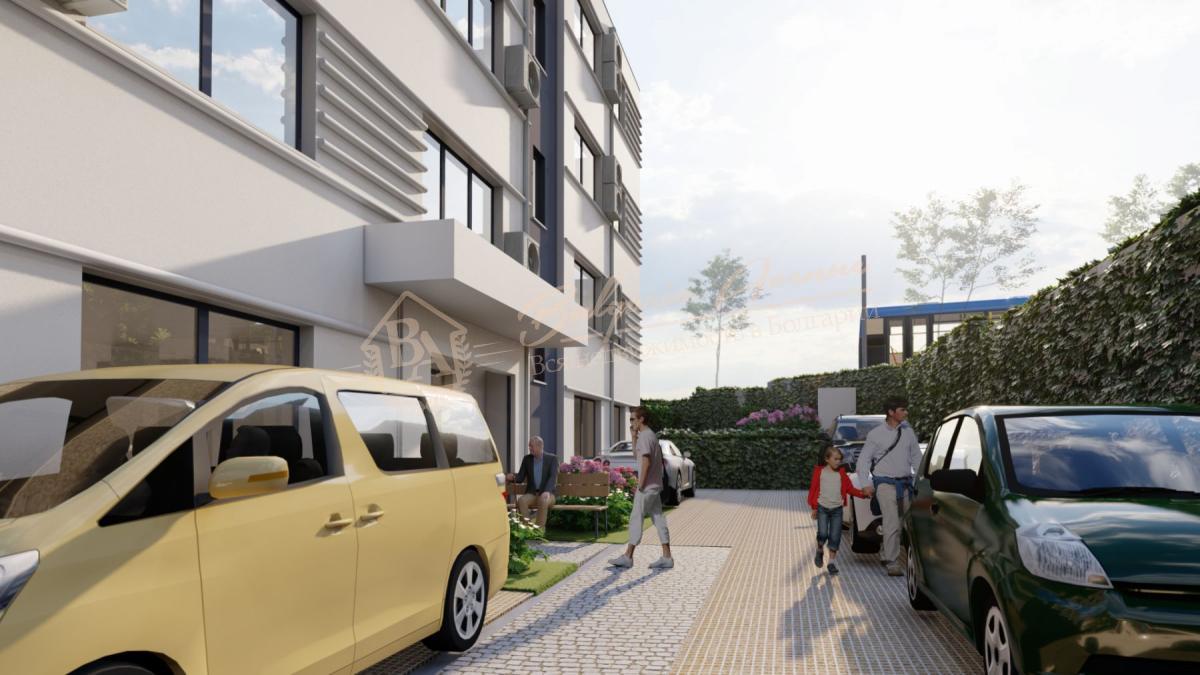Two-bedroom apartment with courtyard in a new residential complex under construction in the Vinitsa quarter of Varna. Instalment plan!