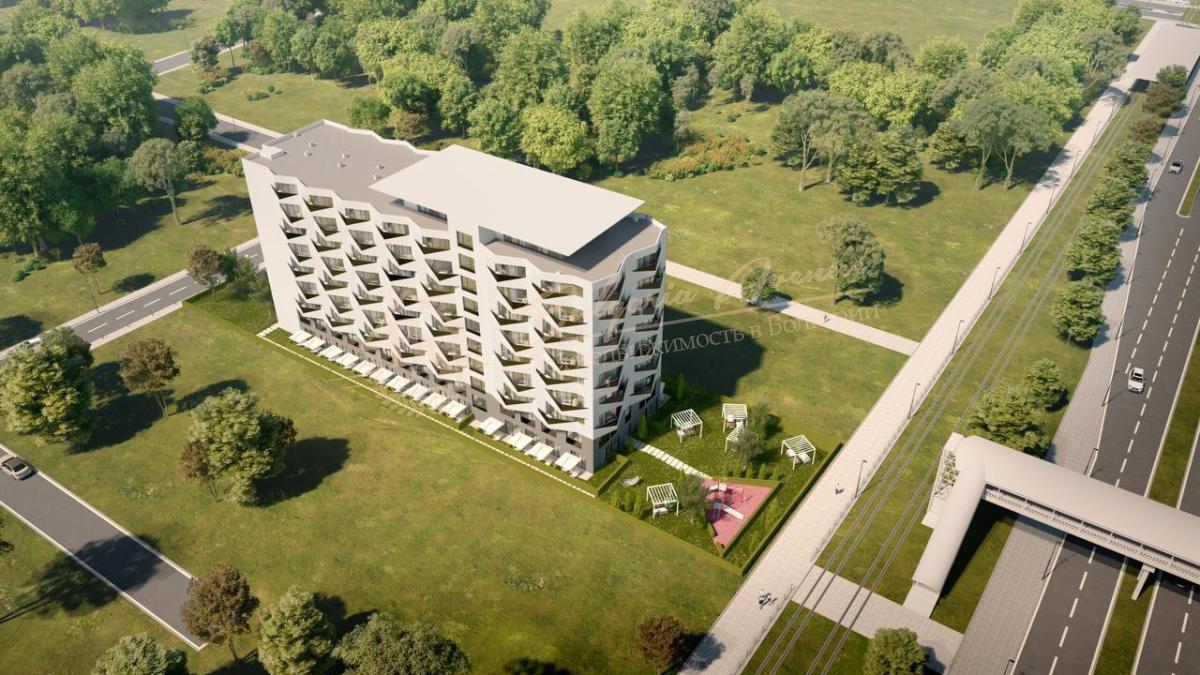 Three-bedroom apartment in a new residential building in Varna, Vladislavovo district. Under construction